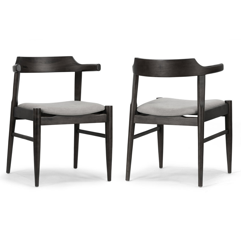 Chaise d'appoint Ashton, Noir délavé / gris clair