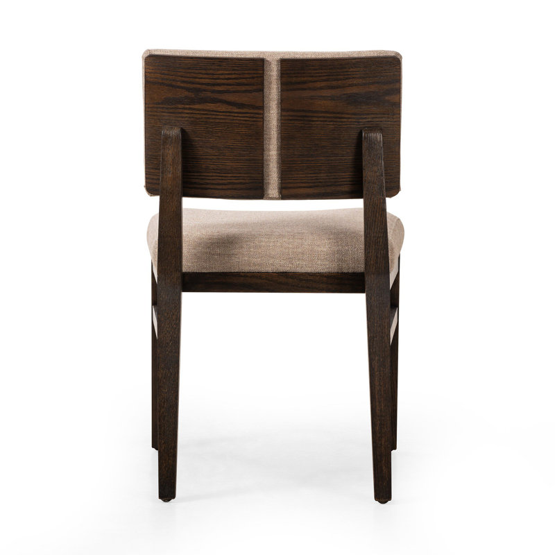 Carlo Upholstered Dining Chair, Alcala Fawn/Dark Oak