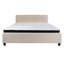 Lit plateforme tapissier avec matelas à ressorts ensachés Aluino-29332049-29332043