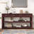 Entryway Console Table with 4 Drawers and 2 Shelves, Suitable for Entryways, Living Rooms.-312723345