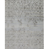 Amour Hand Knotted Area Rug in Blue