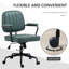 Chaise de bureau à domicile avec hauteur et inclinaison réglables, vert