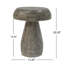 Table d'appoint champignon, texture grain de bois, look rétro, imperméable, multifonctionnel pour le salon, diamètre de 13,2 pouces, table de 20,5 pouces de couleur naturelle, oxyde de magnésium, design fantaisiste,