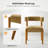 Lambrecht Modern Chenille Dining Chairs with Solid Wood Legs-990566-990567