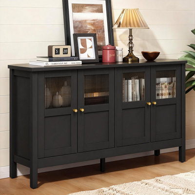 4-Door Storage Cabinet With Adjustable Shelves