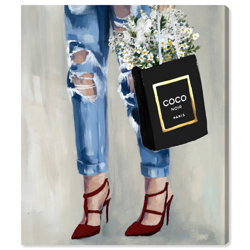 Damilola Fashion «Denim Dream Fall», impression, H 45 po x l 36 po x P 1,5 po, Toile tendue