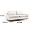 Canapé Yaana avec coussins en mélange de plumes, bois, 83 po-112302905-112302906