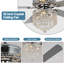 Ventilateur de plafond 52 po avec ensemble d'éclairage
