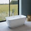 Baignoire de trempage autoportante en acrylique de 59,1 po x 29,6 po Mina-94534279