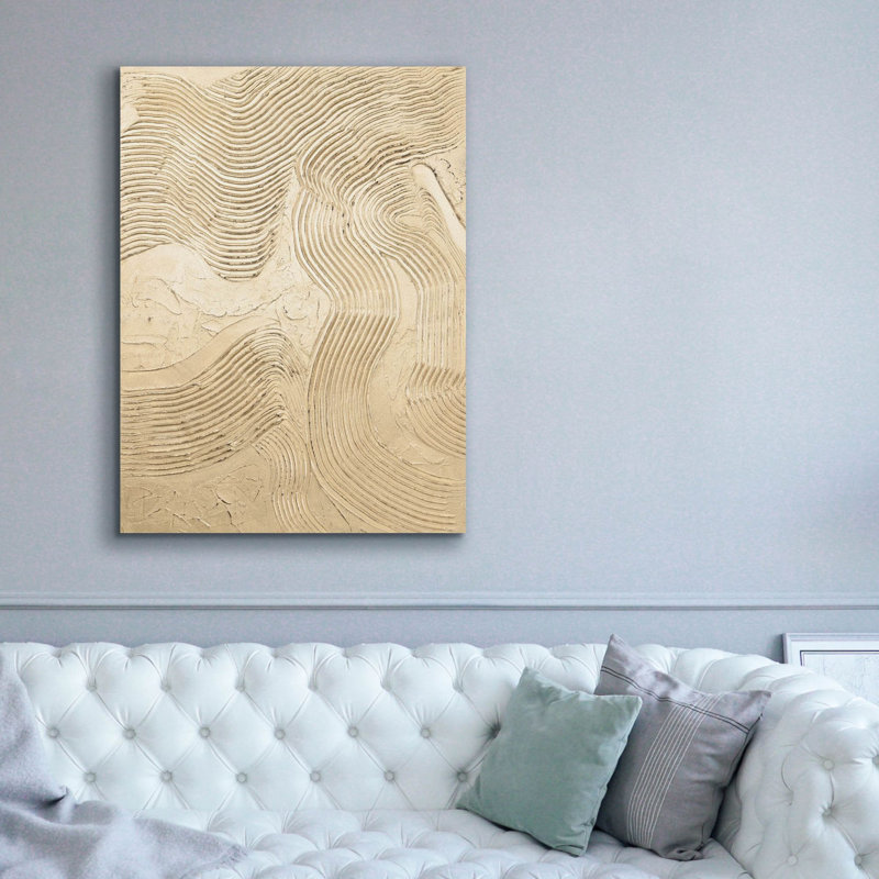  «Metallic - Champagne» par Design Fabrikken, art mural sur toile, H 54 po x l 40 po