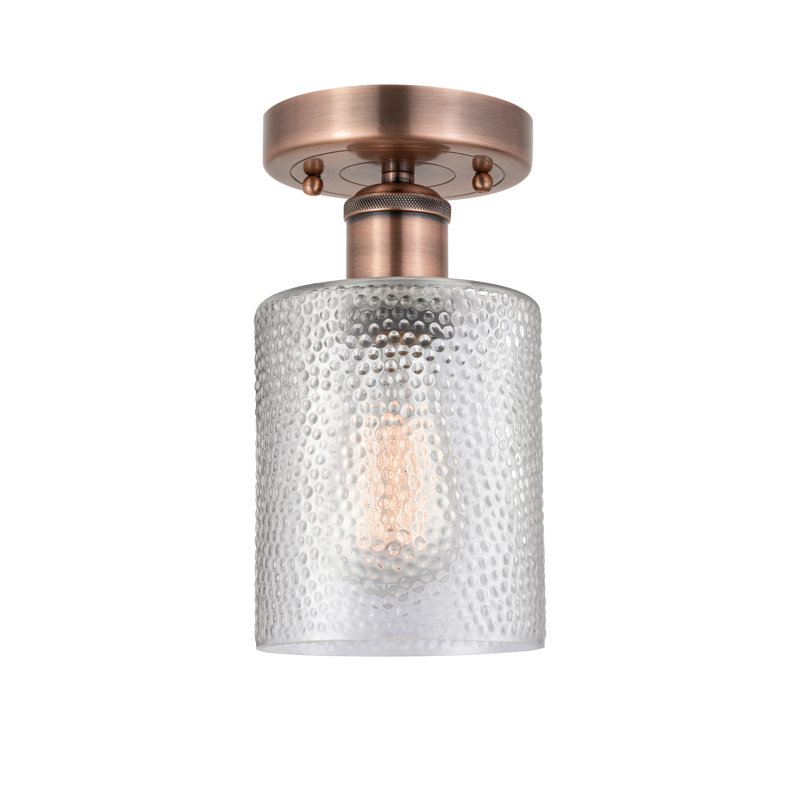 Plafonnier semi-encastré 5 lumières Anelise, Cuivre antique, Bullé