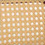 Ensemble de 3 tabourets de bar à hauteur de comptoir de 26 pouces avec dossier en rotin de canne et siège rembourré en lin beige, conception pivotante pour plus de confort et de style