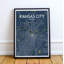 Kansas City Map - No Frame Print-168643147