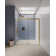 50" - 54'' W x 75'' H Frameless Single Sliding Shower Door with 3/8" Clear Tempered Glass
