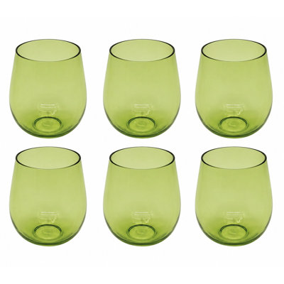 Montana Stemless Wine Glass - Celery - Set of 6