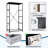 4 Drawer Dresser for Bedroom, Narrow Chest of Drawers, Wooden Top and Study Iron Frame 18"x37.5"-(WxH)