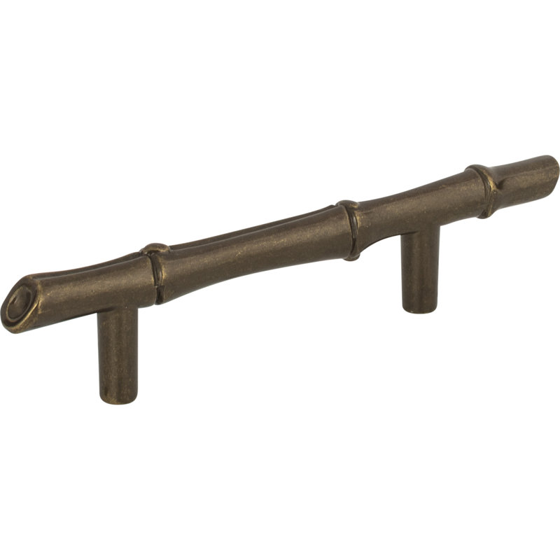 Bamboo 3" Center to Center Bar Pull, Burnished Bronze