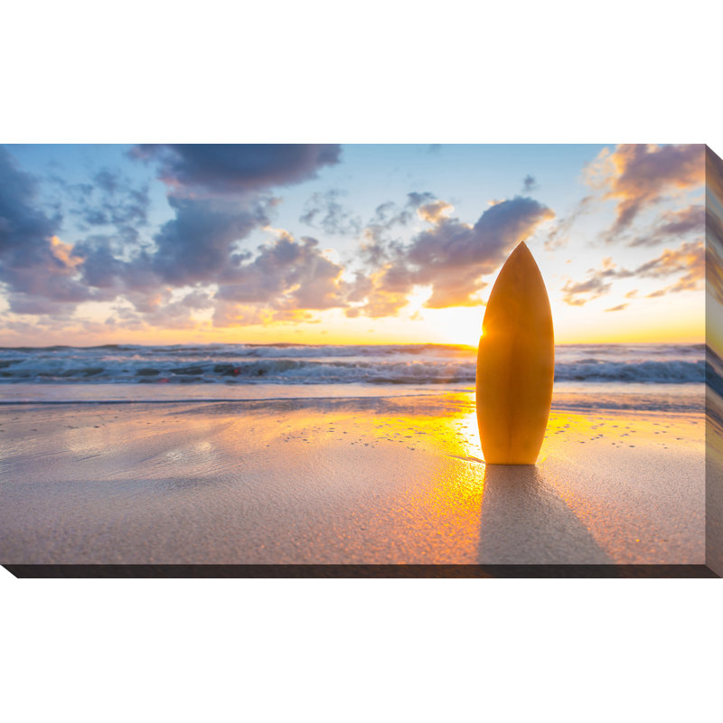 Surf, reproduction de photo sur toile tendue, H 24 po x l 40 po x p 1 po
