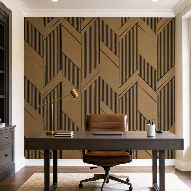 Panneaux muraux à lattes 3D GESSOLANE, 238 x 31,5 cm, paquet de 4, couvre 2,9 m², motif géométrique PS pour salon, chambre ou mur d'accent télé
