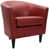 Red Faux Leather