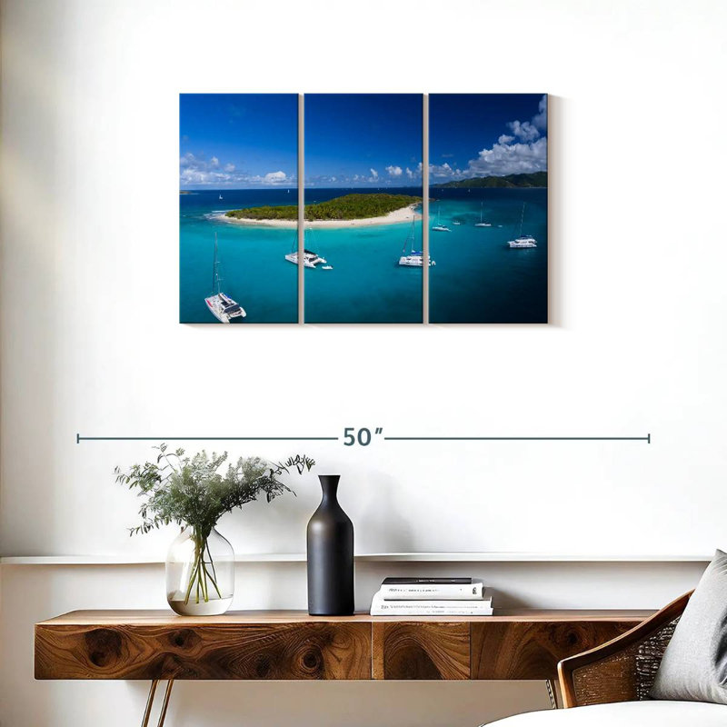 Sandy Cay British Virgin Island, 20" H x 33" W