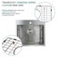 Diamond 25 " L Undermount and Drop-In Single Bowl Stainless Steel Kitchen Sink-55843807