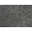 Table de chevet de chambre à coucher avec surface en stratifié gris et structure en métal noir avec pieds de 11,72 po de largeur pour une utilisation polyvalente