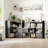  38"H Modern Adjustable Bookcase - Open & Closed Storage, L-Shaped or Straight, for Living Room, Bedroom, Home Office,38"Hx46.7"W*9.4"D-1453112670-1453112667