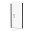 Universal Pivot Shower Door, Matted Black - 1/4" Tempered Clear Glass, 1 3/8" Adjustable, 36000 Times Function Test, Leakage, Simple Install Door In Open And Close Tests, Leak, Installation