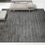 Tapis abstrait noué à la main ivoire / gris anthracite-85496417