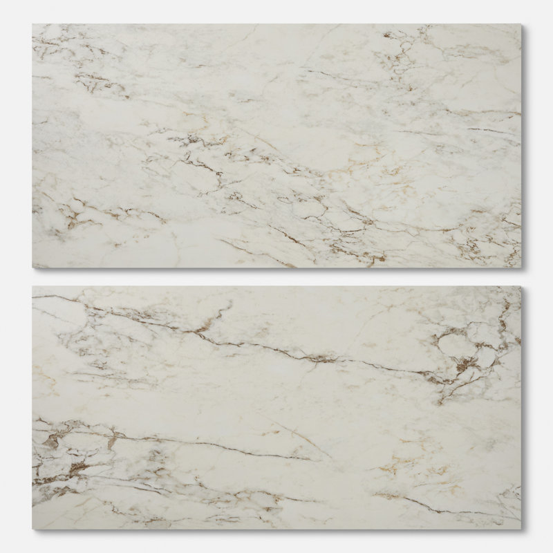 Marfino 24x48 Matte Marble Look Porcelain Tile, Breccia Campraia