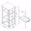 Vitrine à 3 tablettes
