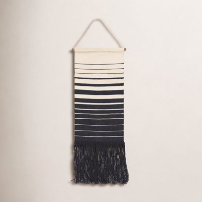 Embroidered Jute Hand-Woven Wall Hanging