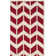Deedie Hand Tufted Wool Chevron Rug