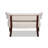 Jared Roll Arm Tufted Bench Settee, Sky Neutral Beige Polyester