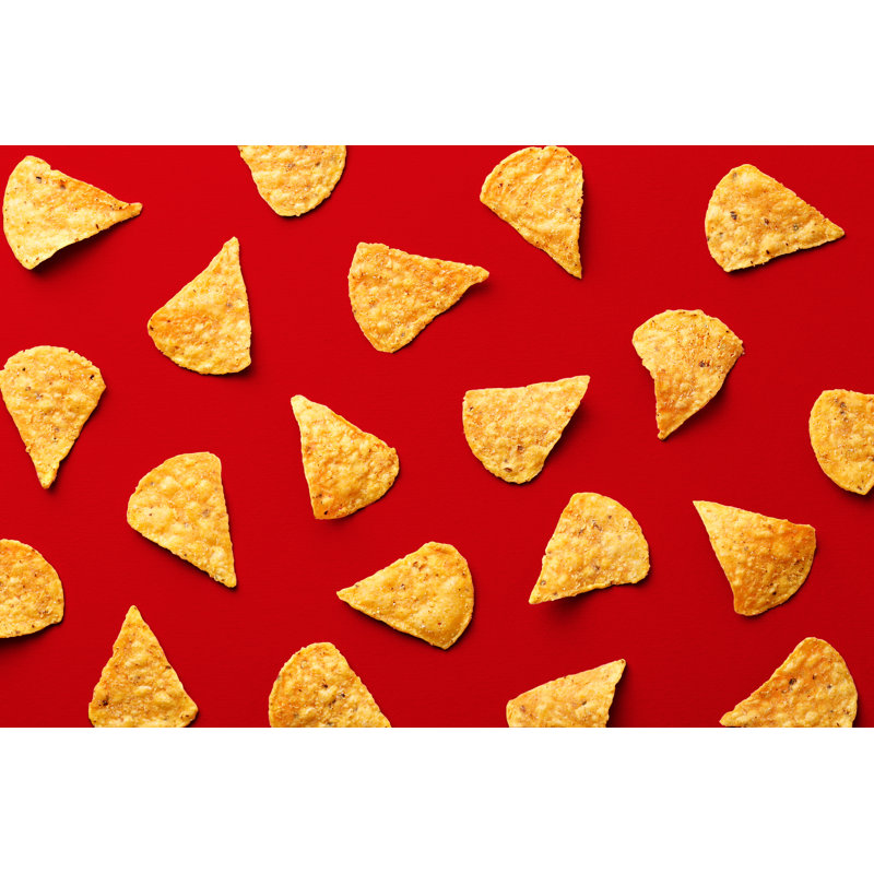 Tortilla Chips Pattern - Photographie sur toile tendue, H 8 po x l 12 po