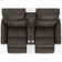 Seibert Top Grain Leather Match Power Zero Gravity Reclining Console Loveseat with Power Headrest
