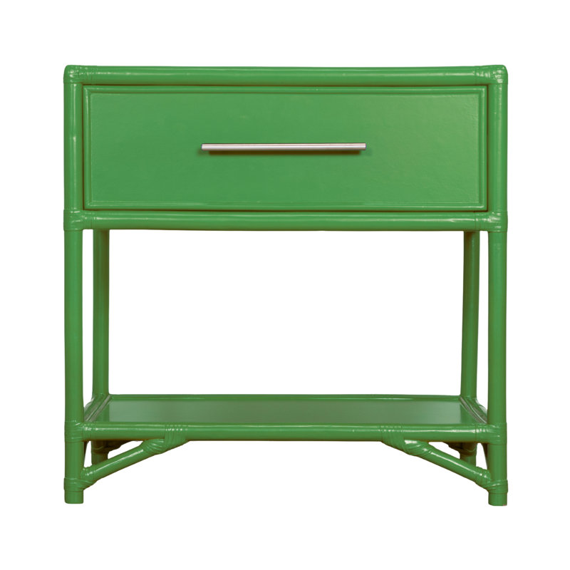 Table de chevet 1 tiroir Olivia Collection, Vert vif