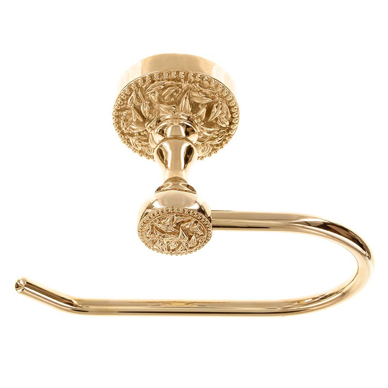 San Michele Wall Mount Toilet Paper Holder, Polished Gold