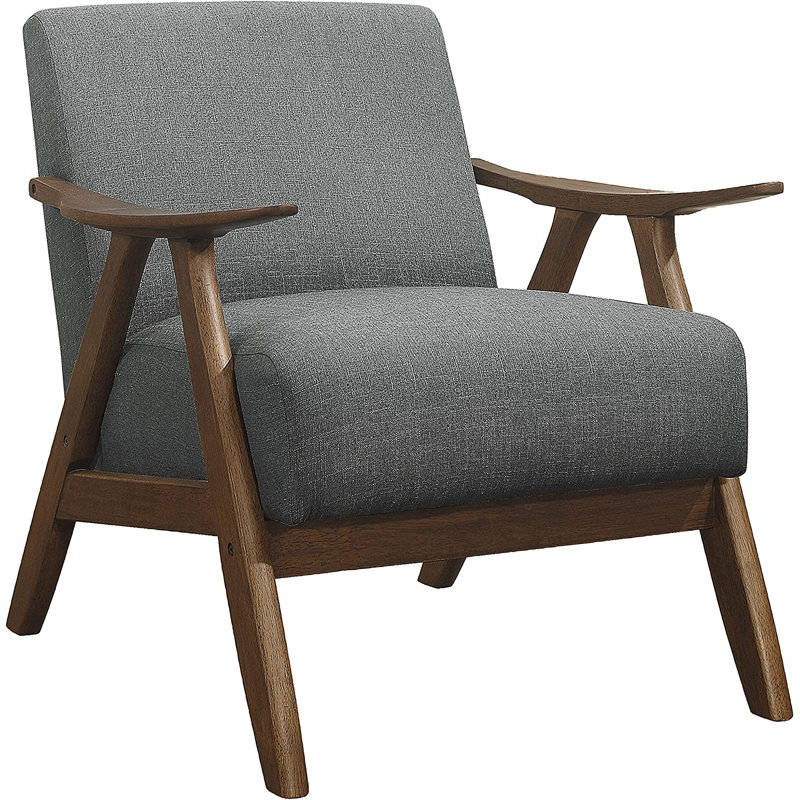 Fauteuil Lyelah, Mélange de lin gris