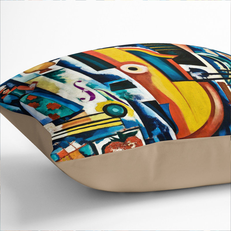 Composition Vol.1 Square Throw Cushion, Stone, 40cm H x 40cm W x 15cm D