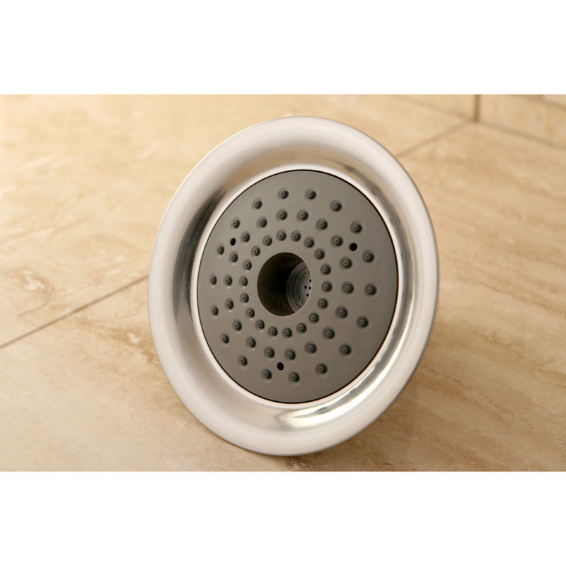 Kingston Brass Shower Scape 6-Inch Round 2-Function ABS Shower Head, Brushed Nickel