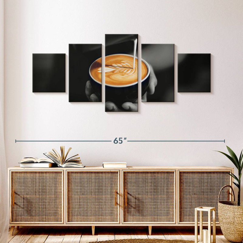 Café au lait Barista, H 24 po x l 55 po