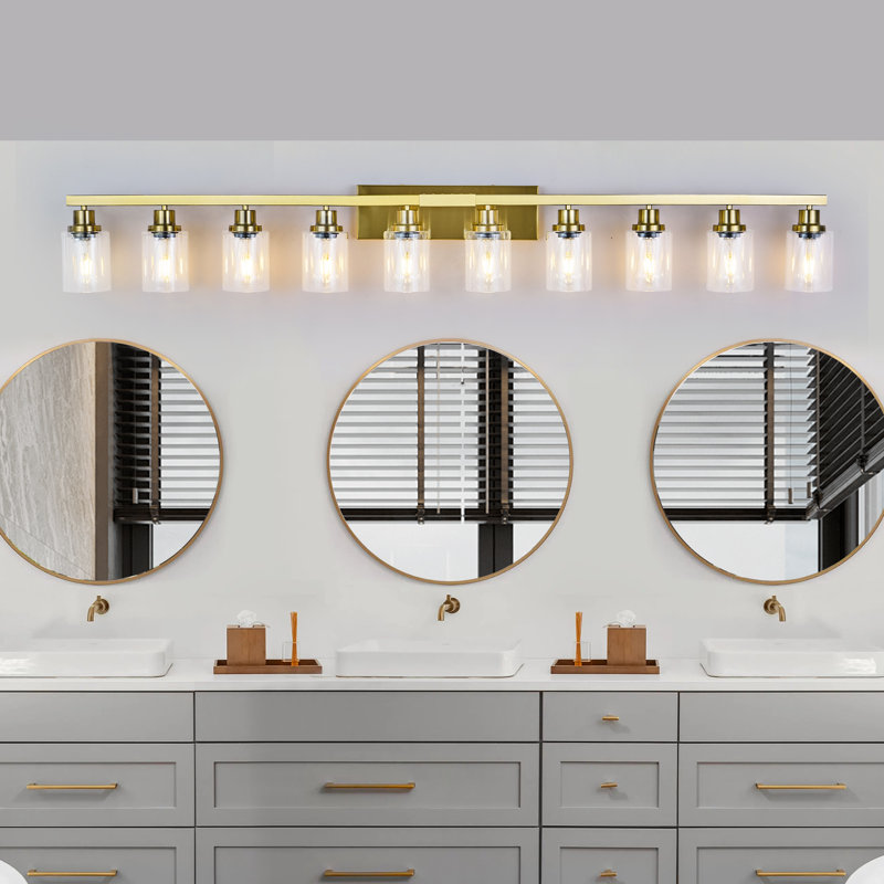 Élégant meuble-lavabo doré de style moderne pour la salle de bain et la chambre à coucher