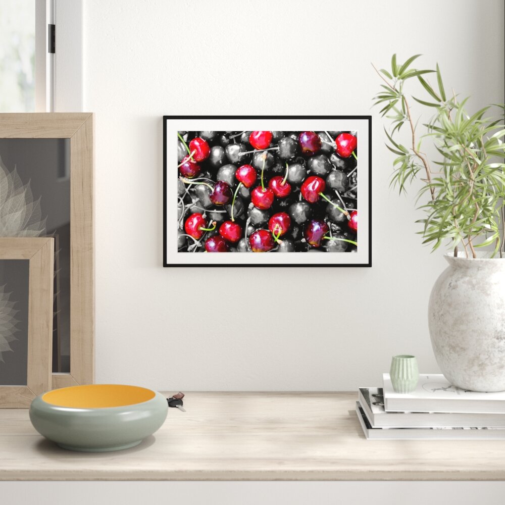 Gerahmtes Poster Delicious Cherries