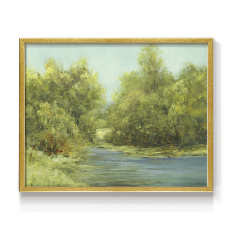 Country Views III - Reproduction encadrée - Restickable, H 8 po x l 10 po, Or
