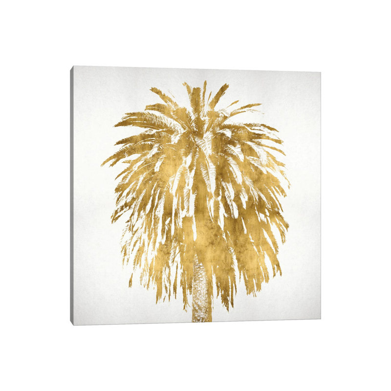 Palms In Gold III by Kate Bennett - Gallery-Wrapped Canvas Giclée on Canvas, Wrapped Canvas