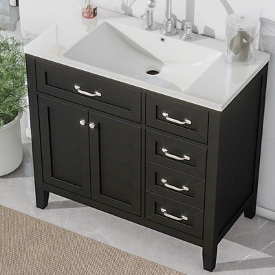 Armoire de salle de bain 36 po avec lavabo et tiroirs 36 po