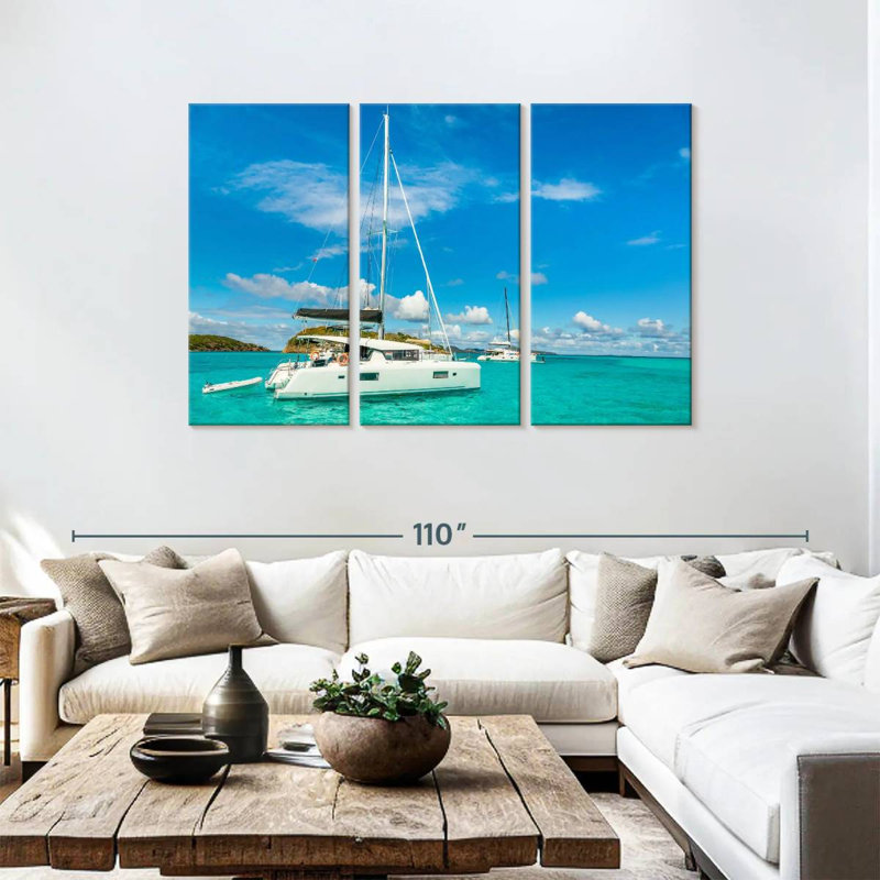 Mehar Catamarans dans les Caraïbes, H 48 po x l 74 po