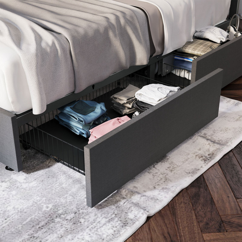 Adjustable Bed, Full, Gray, Full / Double